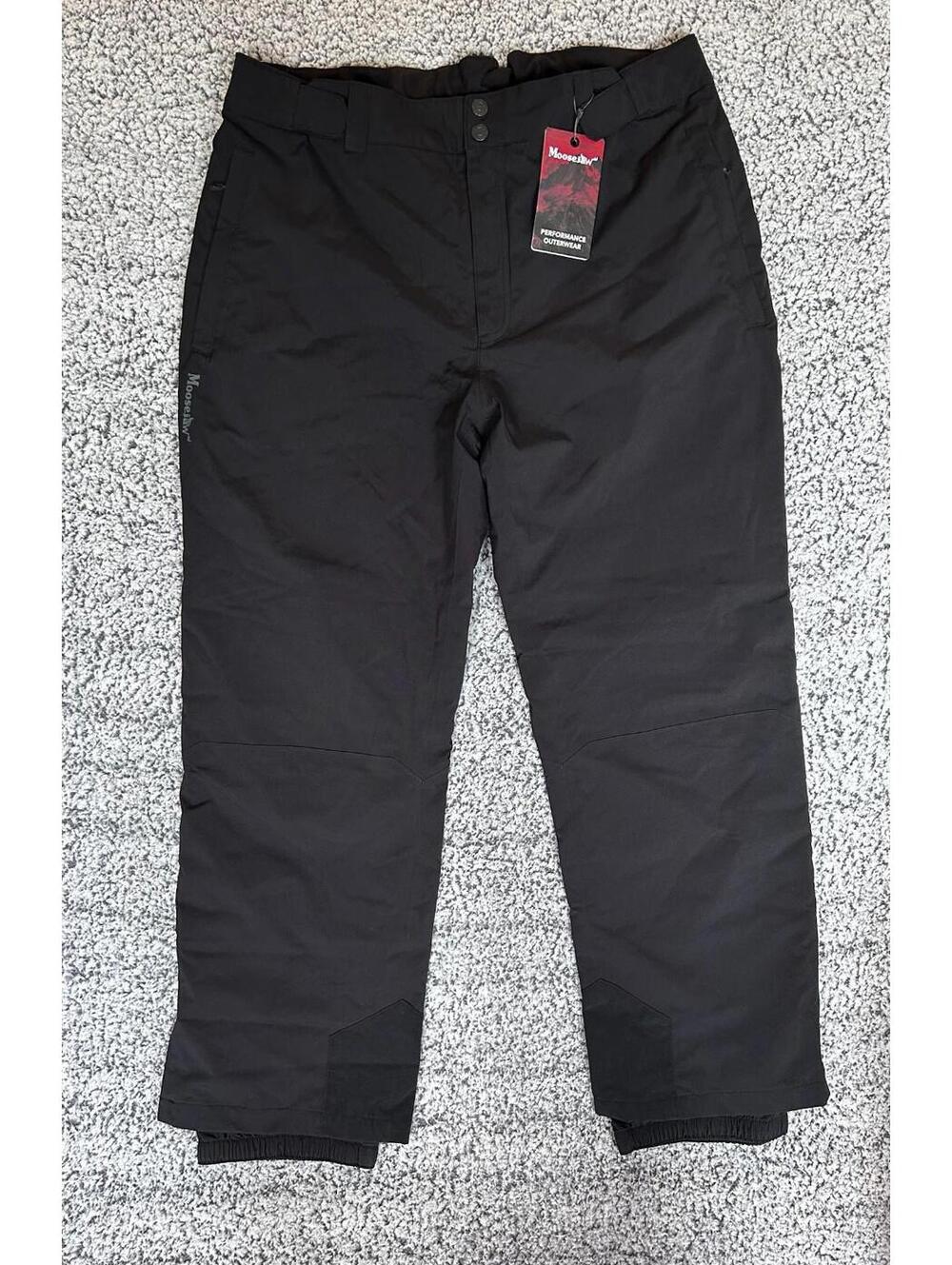 Moosejaw Insulated Ski Snow Pants Men’s 2XL LONG Black Performance Winter NWT
